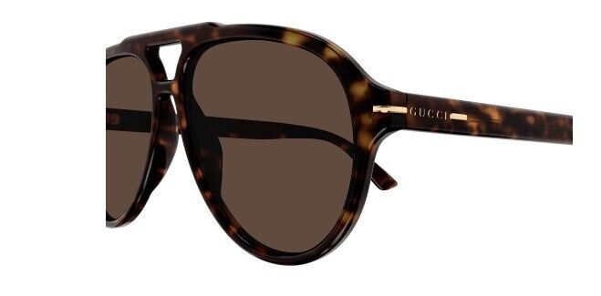 Gucci GG 1443S 003 Havana/Brown Soft Square Men's Sunglasses