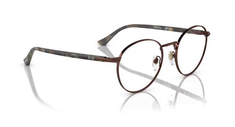 Persol 0PO1008V 1148 Brown/Brown tortoise Round Unisex Eyeglasses