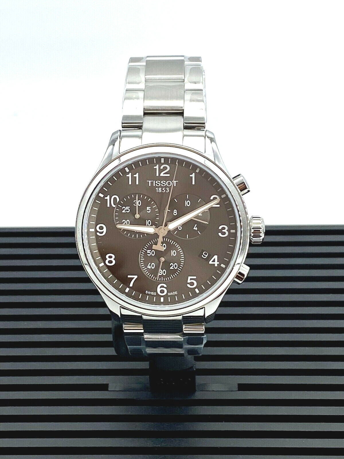 Tissot Chrono XL Classic Black Silver sporty and elegant chronograph Men's Watch T1166171105701
