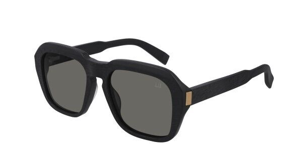 Dunhill DU0001S 009 Black/Grey Oversized Rectangular Men's Sunglasses