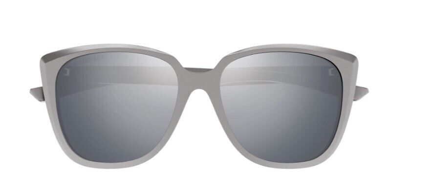 Balenciaga BB0175SA 003 Silver/Silver Square Full-Rim Women's Sunglasses