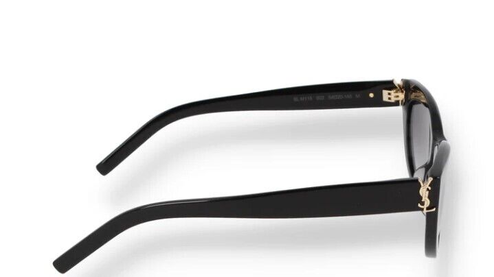 Saint Laurent SL M115 002 Black/Gradient Grey Cat-Eye Women's Sunglasses