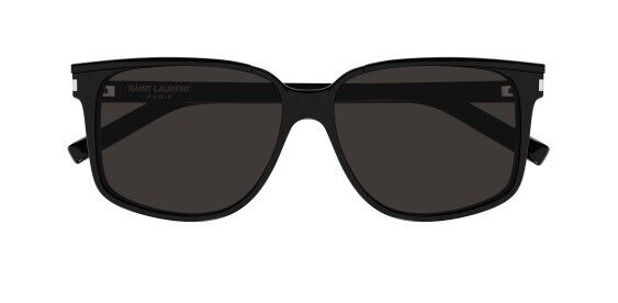 Saint Laurent SL 599 001 Black/Black Square Men's Sunglasses