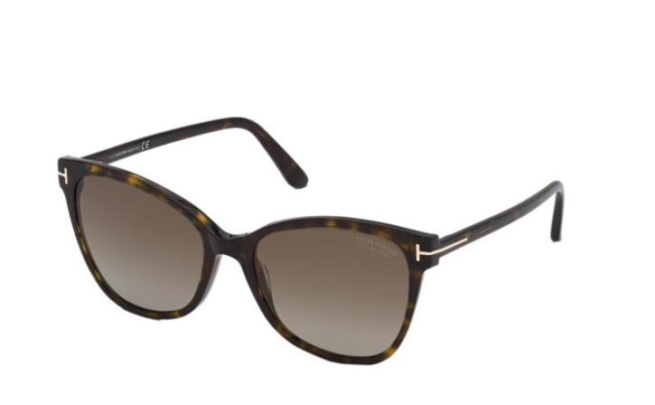 Tom Ford FT 0844 Ani 52H Dark Havana/Brown Polarized Women Sunglasses