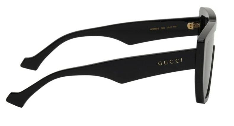 Gucci GG 0997S-002 Full Rim Black/Black Gray Oversize Sunglasses