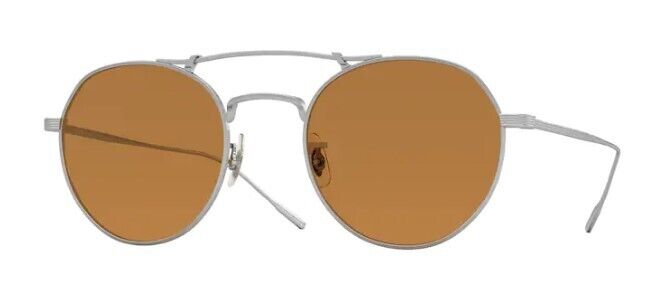 Oliver Peoples 0OV1309ST Reymont 503653 Silver/Cognac Unisex Sunglasses