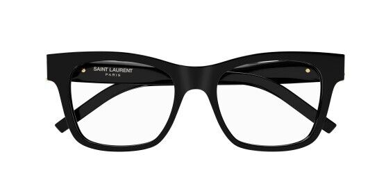 Saint Laurent SL M118 001 Black/Transparent Square Women's Eyeglasses