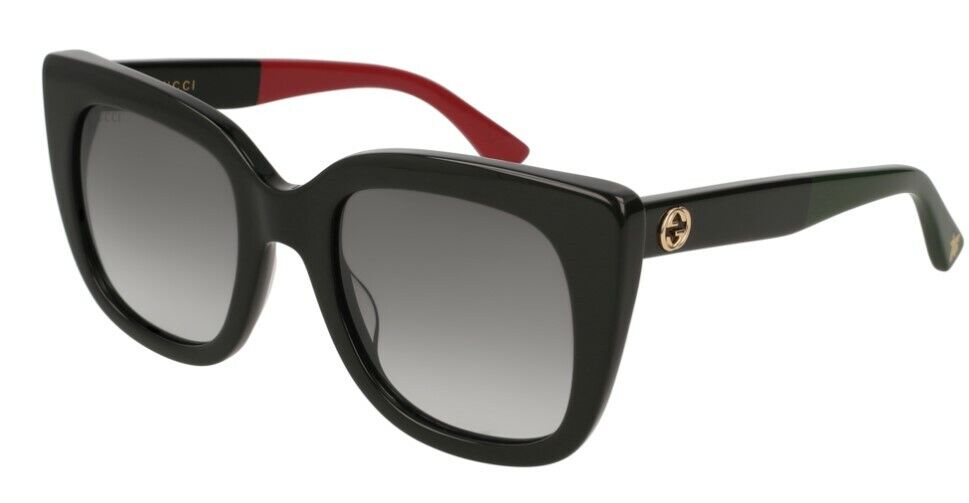 Gucci GG0163SN 003 Gradient Black/Gray Cat-Eye Women Sunglasses