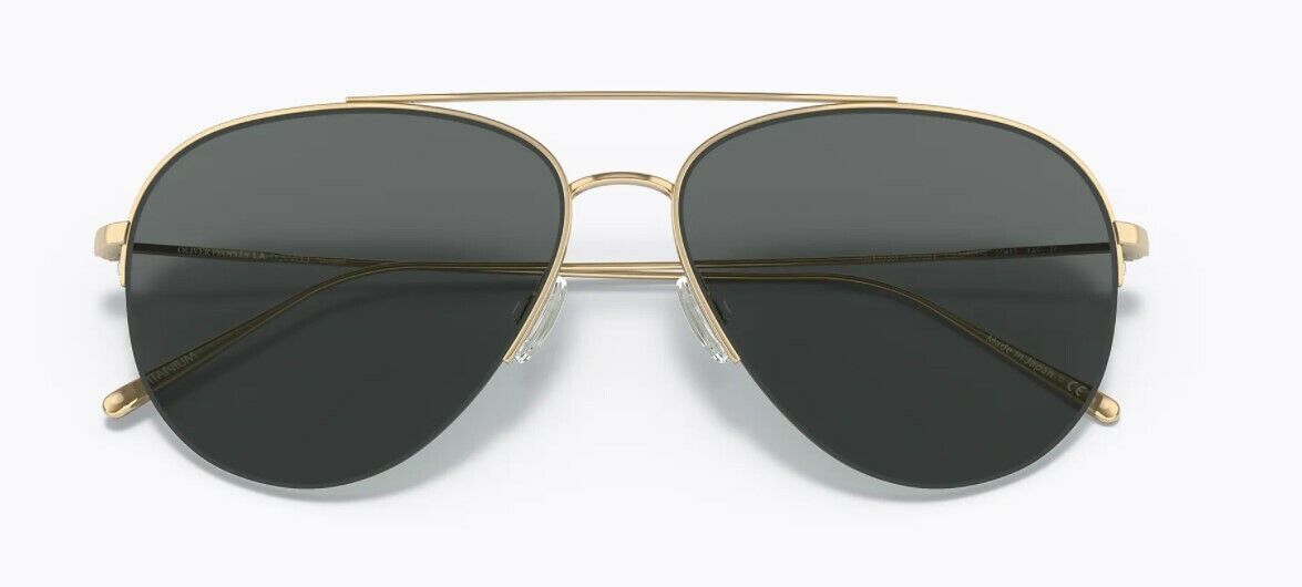 Oliver Peoples 0OV1303ST CLEAMONS 529281 Gold Polarized Pilot Unisex Sunglasses