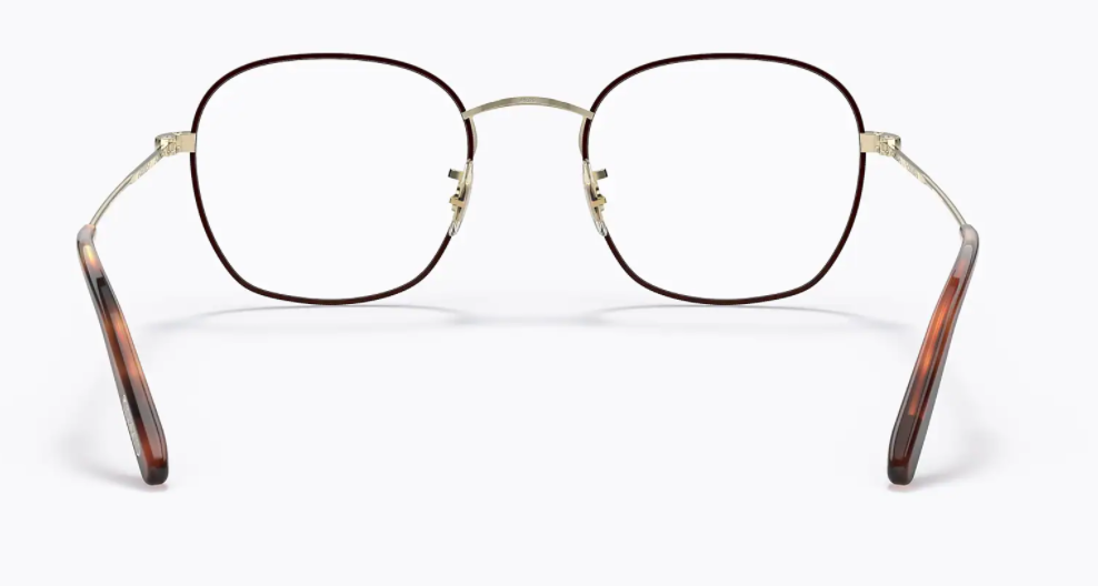 Oliver Peoples 0OV1284 5316 Brushed Gold/Tortoise Pillow Round Unisex Eyeglasses