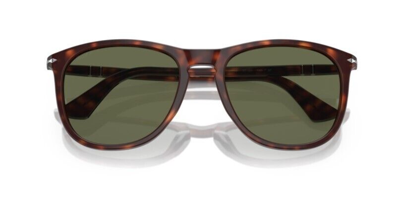 Persol 0PO3314S 24/58 Havana/Green Polarized Unisex Sunglasses