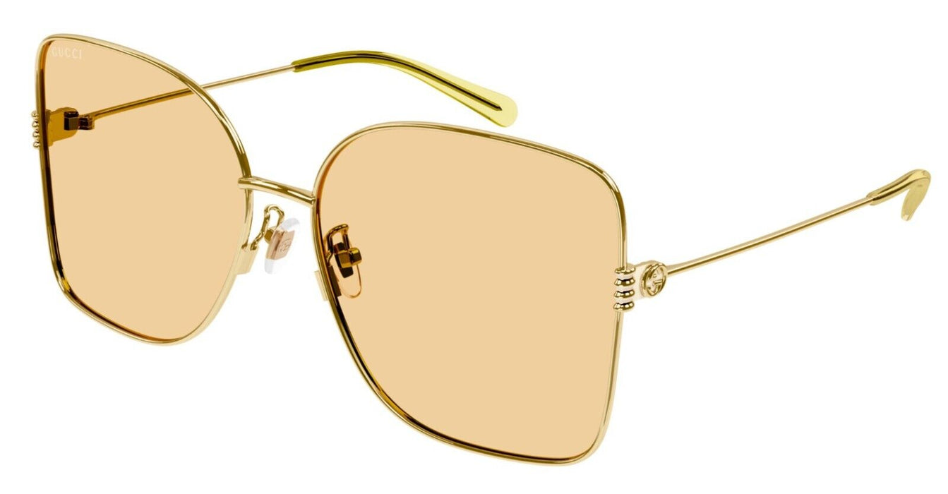 Gucci GG1282SA 005 Gold/Orange Oversized Women's Sunglasses