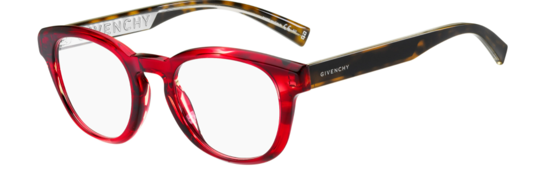 Givenchy Gv0156 0573 Red Horn Tea Cup Men's Eyeglasses