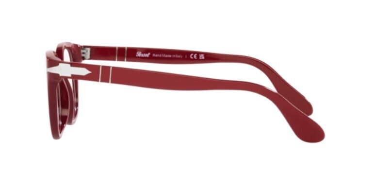 Persol 0PO3263V 1172 Solid Red Square Unisex Eyeglasses