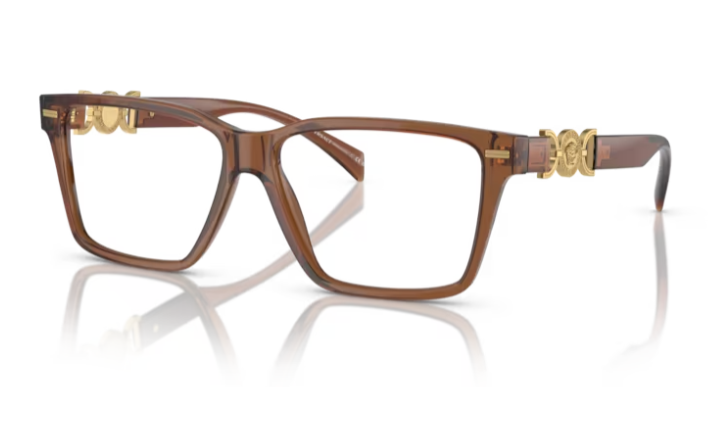Versace 0VE3335 5028 Brown Rectangle 54mm Women's Eyeglasses