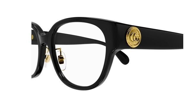 Gucci GG1411OK 001 Black Round Women's Eyeglasses
