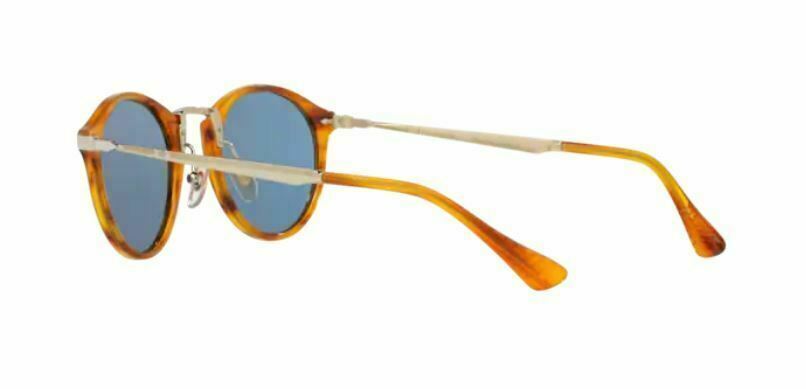 Persol 0PO3166S 960/56 Striped Brown/Light Blue Sunglasses