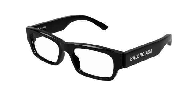 Balenciaga BB0265O 001 Black Rectangular Men's Eyeglasses