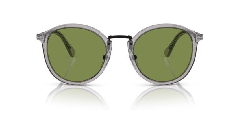 Persol 0PO3309S 309/4E Transparent Grey/Green Unisex Sunglasses