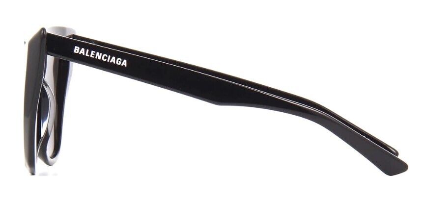Balenciaga BB0046S 001 Black/Grey Cat-Eye Full-Rim Women's Sunglasses