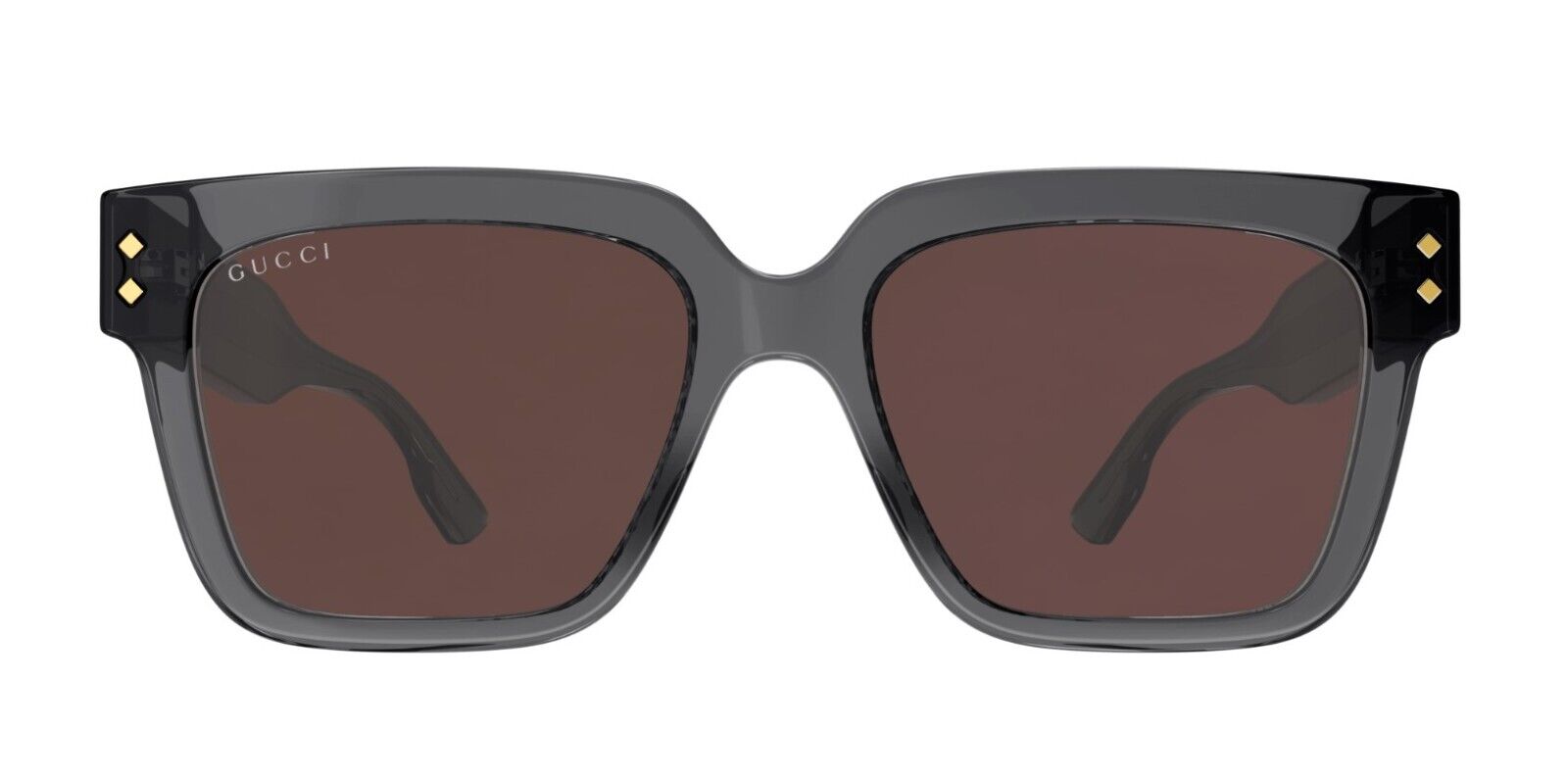 Gucci GG1084S 004 Grey/Brown Square Men's Sunglasses