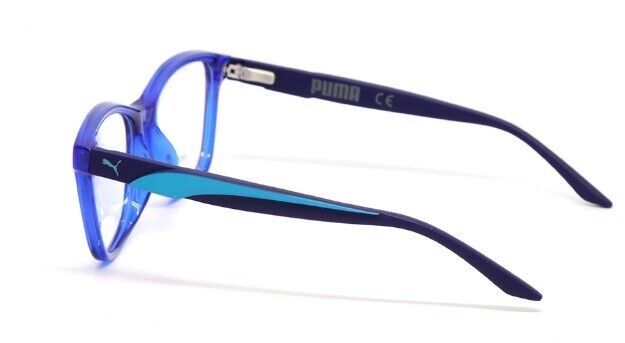 Puma PJ0054O 002 Blue/Blue Square Junior Full-Rim Eyeglasses
