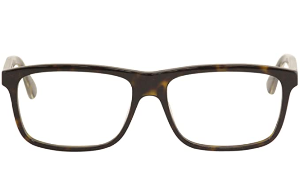 Gucci GG 0384O 003 Havana Rectangular Unisex Eyeglasses