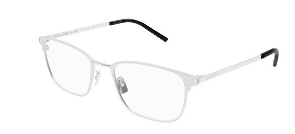 Saint Laurent SL 585 003 Silver Rectangular Men's Eyeglasses