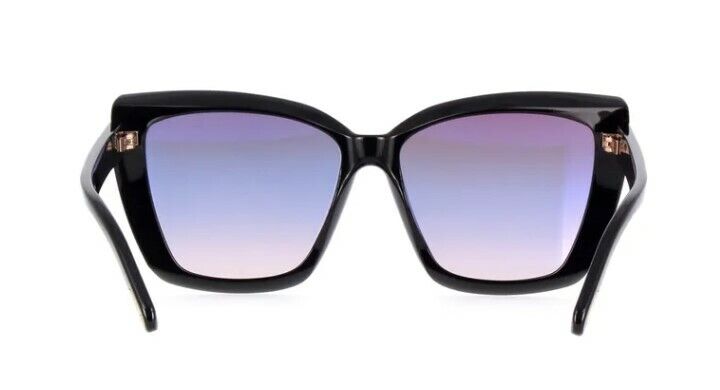 Tom Ford FT 0920 Scarlet 02 01B Shiny Black Blue/Pink Gradient Women Sunglasses