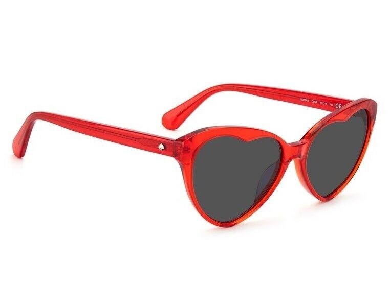Kate Spade Velma/S 0C9A/IR Red/Grey Oversize Women's Sunglasses