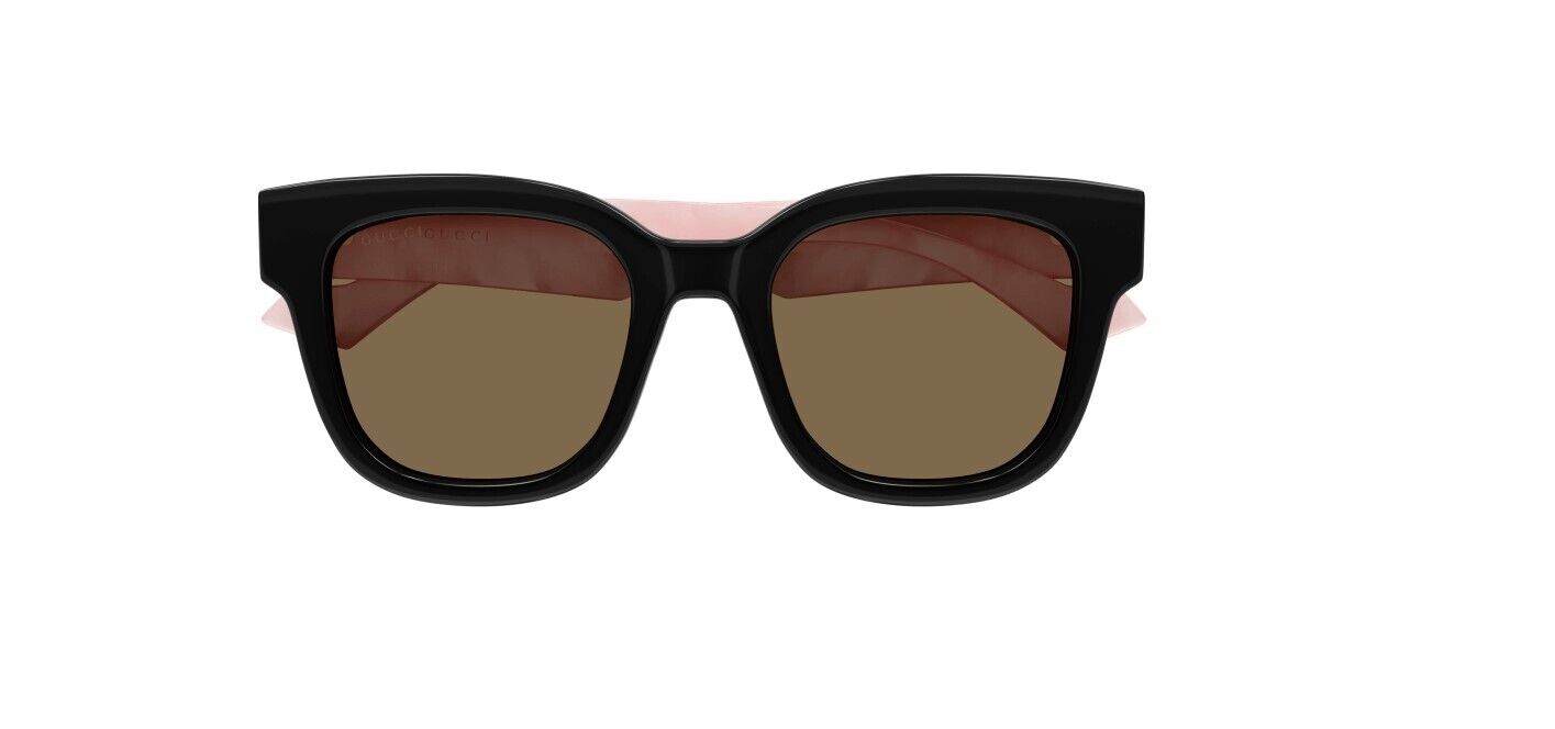 Gucci GG0998S 005 Black-Pink/Brown Square Women's Sunglasses