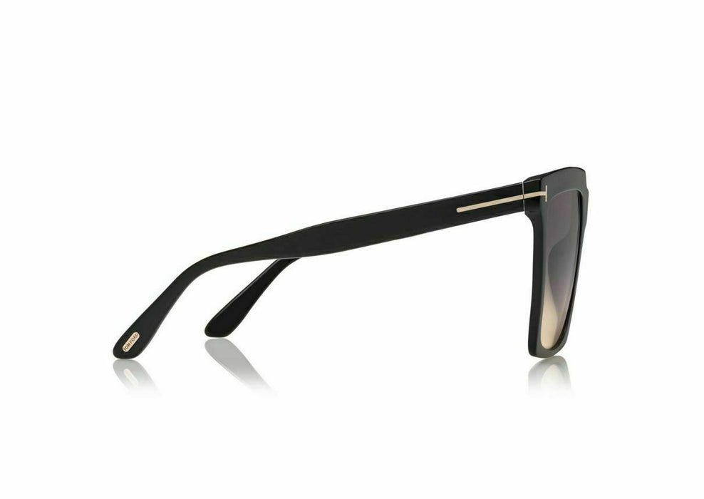 Tom Ford FT 0764 Sabrina 01B Shiny Black/Smoke Gradient Womens Sunglasses