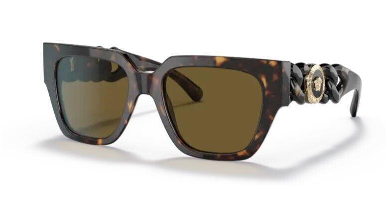 Versace 0VE4409 108 73 Havana/ Dark Brown Square Women's Sunglasses