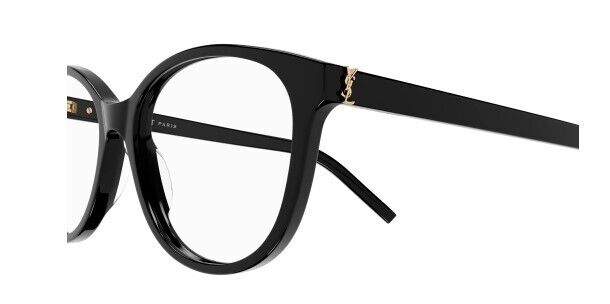 Saint Laurent SL M 112 001 Black Round Women's Eyeglasses