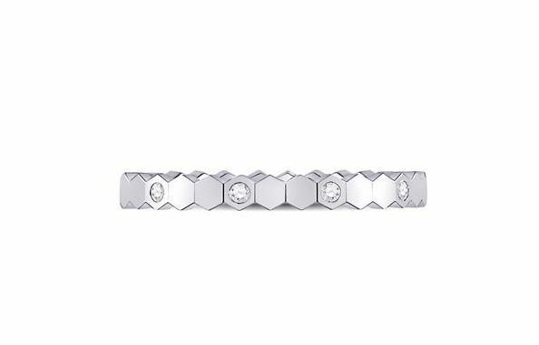 14kt White Gold Diamond Jagged Edge Womens Band Ring 1/10 Cttw
