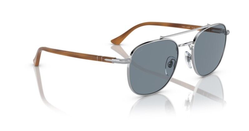 Persol 0PO1006S 518/56 Silver/Light Blue Unisex Sunglasses