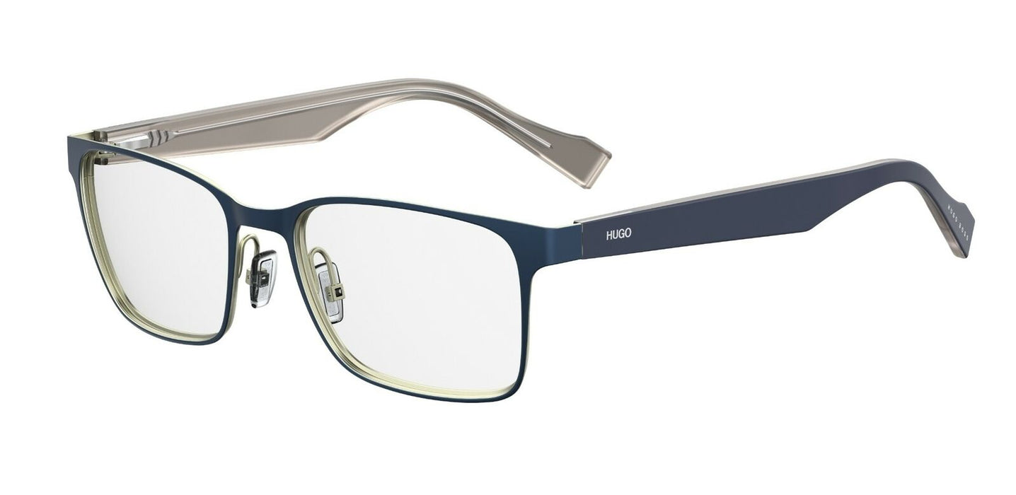 Hugo 0183 04NZ Matte Blue Gray Eyeglasses