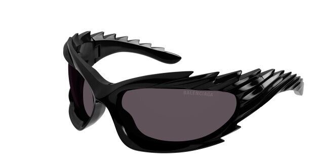 Balenciaga BB0255S 001 Black/Grey Cat-Eye Unisex Sunglasses