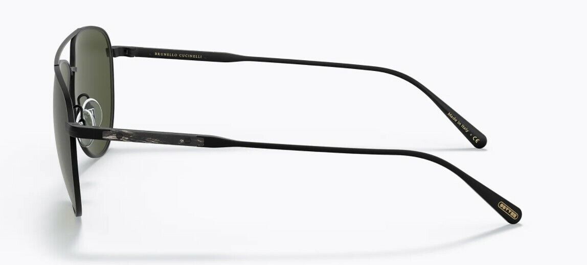 Oliver Peoples 0OV1301S Disoriano 506252 Matte Black/Green Men's Sunglasses