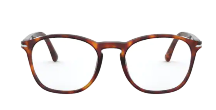 Persol 0PO3007VM 24 Havana/ Silver Square Men's Eyeglasses