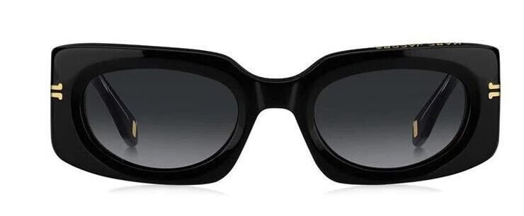 Marc Jacobs MJ-1075/S 0807-9O Black/Grey Rectangular Women's Sunglasses