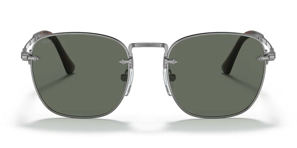 Persol 0PO 2490S 513/58 Gunmetal/Green Polarized Men's Sunglasses