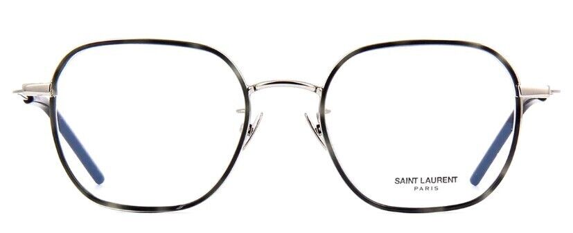 Saint Laurent SL 397/F 002 Silver Square Unisex Eyeglasses