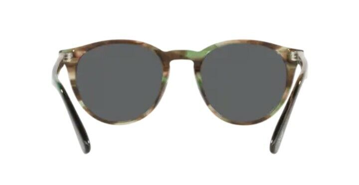 Persol 0PO3152S 1156B1 Striped Green/ Dark Grey Men's Sunglasses