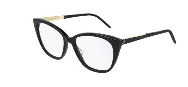 Saint Laurent SL M 72 002 Black-Gold Cat-Eye Women's Eyeglasses