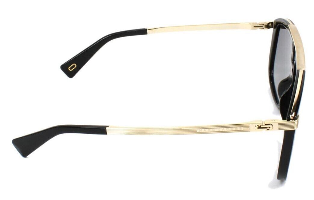 Marc Jacobs MARC-243/S 02M2/FQ Black-Gold/Grey Gradient Square Men's Sunglasses
