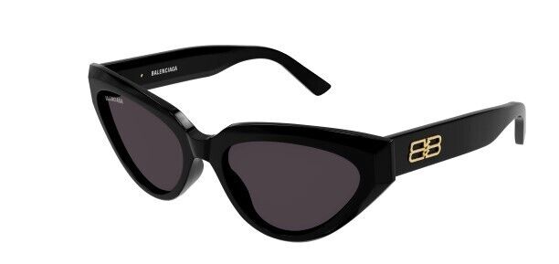 Balenciaga BB0270S 001 Black/Grey Cat-Eye Women's Sunglasses