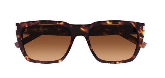 Saint Laurent SL 598 003 Havana/Gradient Brown Square Men's Sunglasses