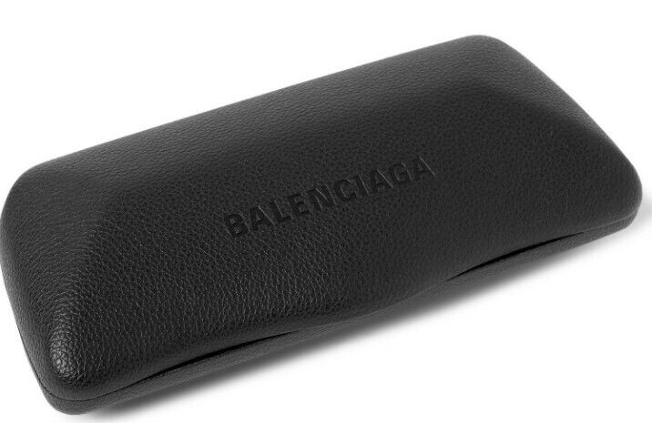 Balenciaga BB0215SA 004 Transparent Gray/Blue Square Unisex Sunglasses