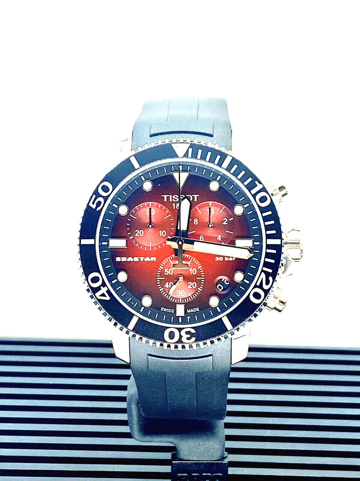 Tissot Seastar 1000 Chronograph Red/Black Men's Watch T1204171742100
